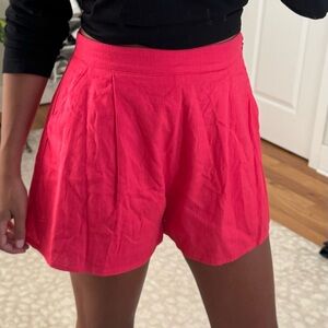 Lulus pink trouser shorts